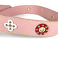 LOUIS VUITTON J02324 エピ フラワーモチーフ 花 替えストラップ バッグアクセサリー ショルダーストラップ エピレザー レディース ローズバレリーヌ ピンク