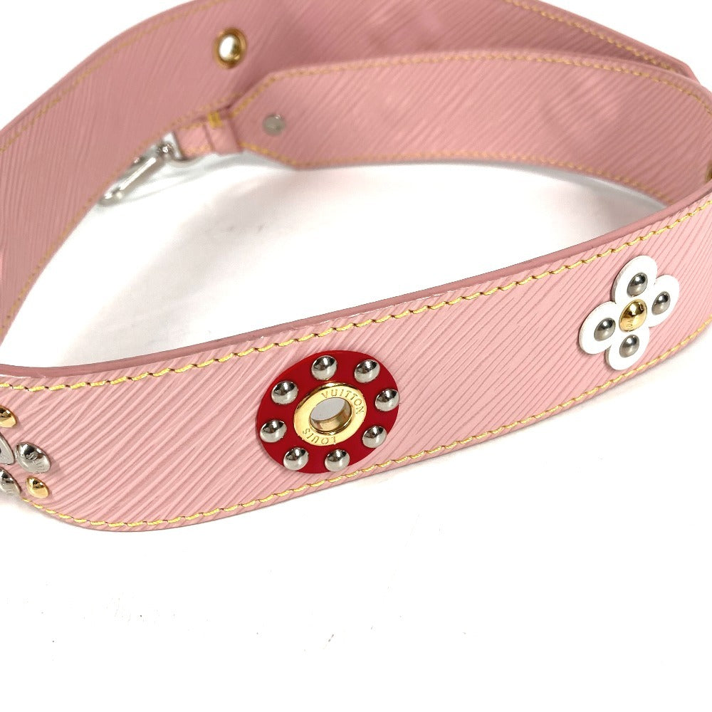 LOUIS VUITTON J02324 エピ フラワーモチーフ 花 替えストラップ バッグアクセサリー ショルダーストラップ エピレザー レディース ローズバレリーヌ ピンク