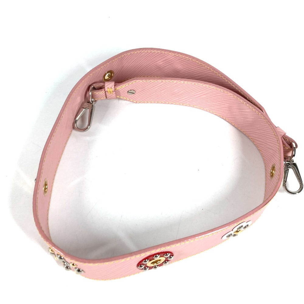 LOUIS VUITTON J02324 エピ フラワーモチーフ 花 替えストラップ バッグアクセサリー ショルダーストラップ エピレザー レディース ローズバレリーヌ ピンク