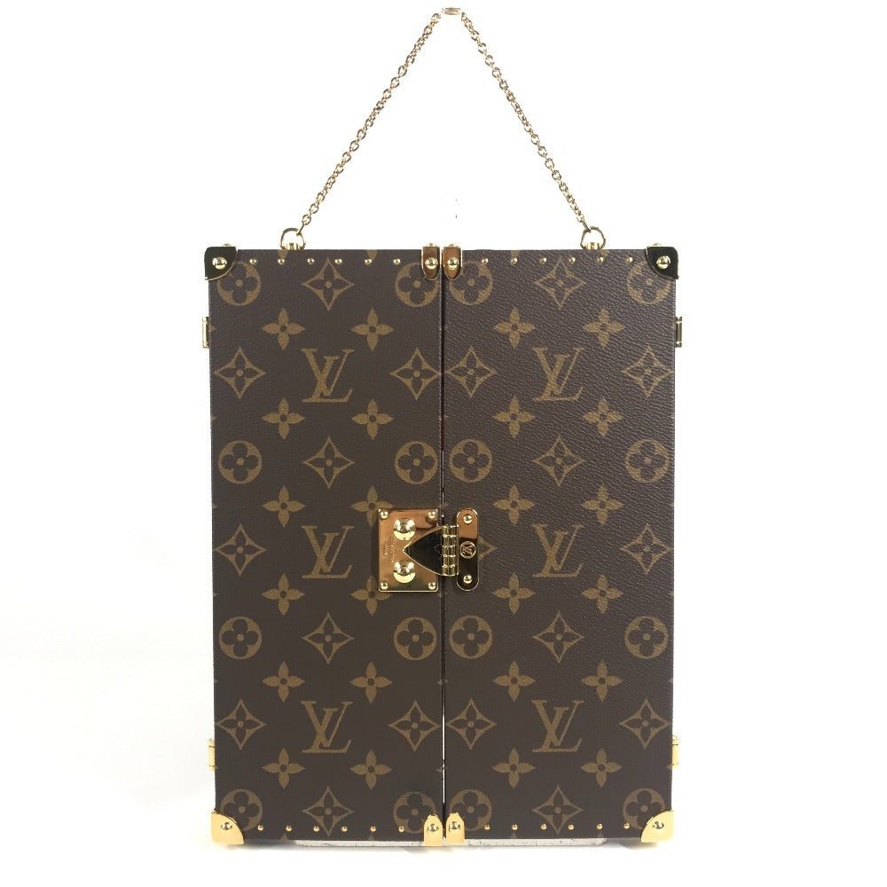 LOUIS VUITTON GI0554 モノグラム ホーム ミラー トランク インテリア 三面鏡 鏡 モノグラムキャンバス ユニセックス ブラウン