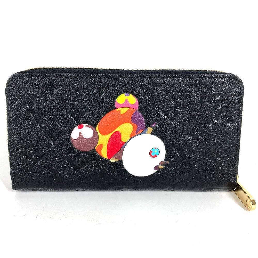 LOUIS VUITTON M14160 日本限定 LV × TM モノグラムアンプラント ジッピーウォレット 村上隆 パンダ ラウンドファスナー 長財布 モノグラムアンプラントレザー ユニセックス ブラック
