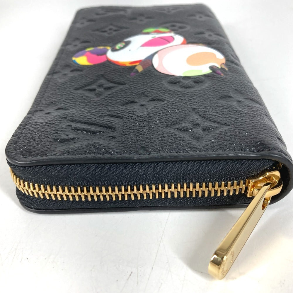 LOUIS VUITTON M14160 日本限定 LV × TM モノグラムアンプラント ジッピーウォレット 村上隆 パンダ ラウンドファスナー 長財布 モノグラムアンプラントレザー ユニセックス ブラック