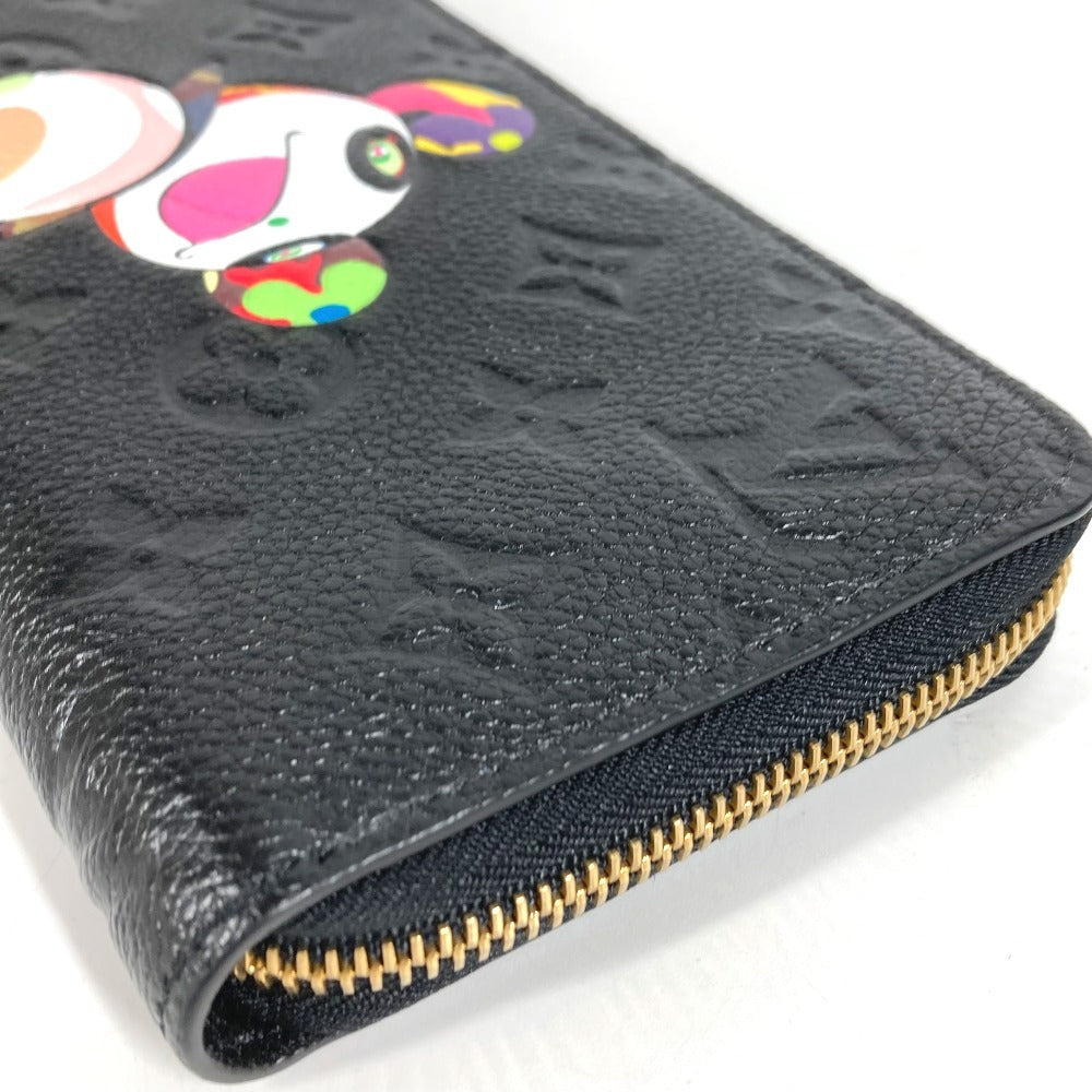 LOUIS VUITTON M14160 日本限定 LV × TM モノグラムアンプラント ジッピーウォレット 村上隆 パンダ ラウンドファスナー 長財布 モノグラムアンプラントレザー ユニセックス ブラック