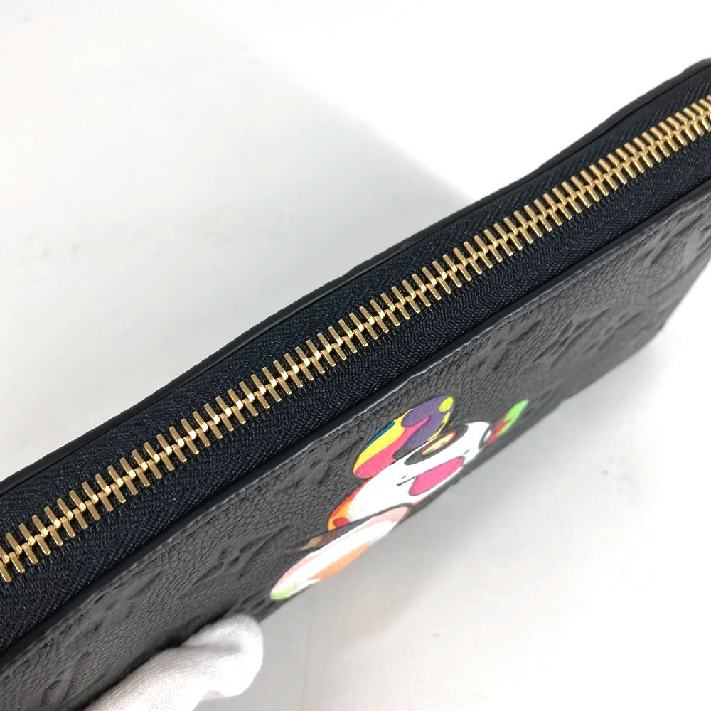 LOUIS VUITTON M14160 日本限定 LV × TM モノグラムアンプラント ジッピーウォレット 村上隆 パンダ ラウンドファスナー 長財布 モノグラムアンプラントレザー ユニセックス ブラック