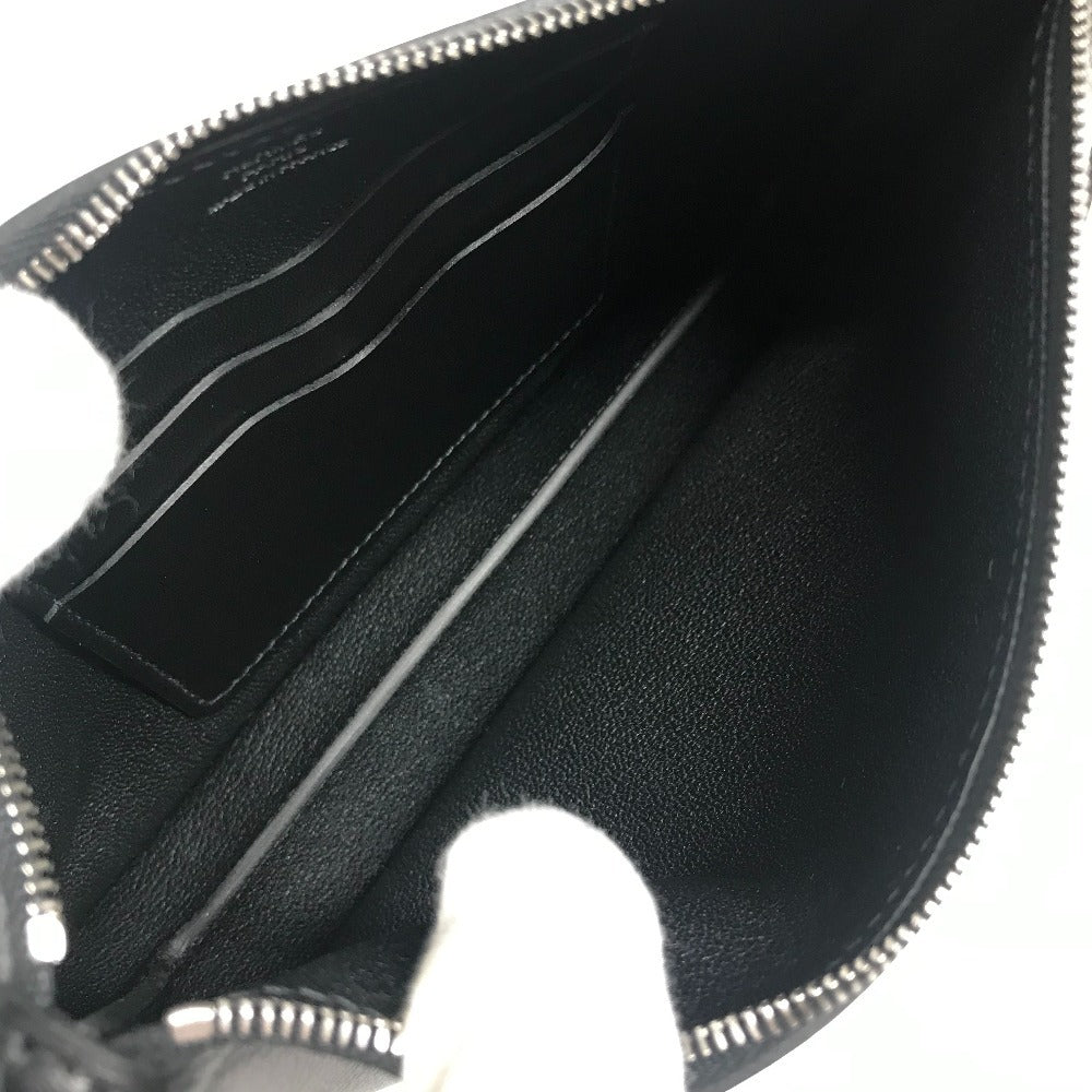 HERMES ジップアンゴー トゥーゴー シェーヌダンクル ポーチ 《ジップアンゴー》 トゥー ゴー シェーヌダンクル ハンドバッグ カバン 肩掛け ショルダーバッグ レザー ユニセックス ブラック