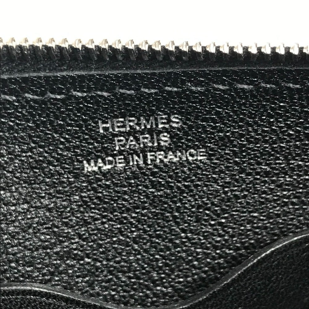 HERMES ジップアンゴー トゥーゴー シェーヌダンクル ポーチ 《ジップアンゴー》 トゥー ゴー シェーヌダンクル ハンドバッグ カバン 肩掛け ショルダーバッグ レザー ユニセックス ブラック