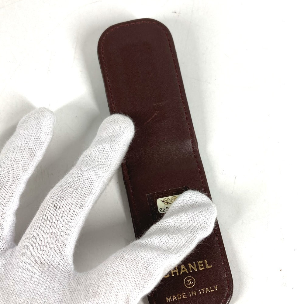 CHANEL CC ココマーク ロゴ Vステッチ 財布 札ばさみ マネークリップ レザー ユニセックス ブラック