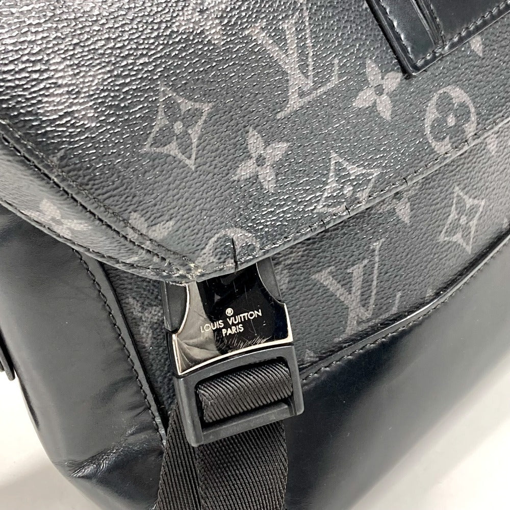 LOUIS VUITTON M40511 モノグラムエクリプス メッセンジャー ヴォワヤージュPM カバン 斜め掛け フラップ ショルダーバッグ モノグラムエクリプスキャンバス ユニセックス ブラック