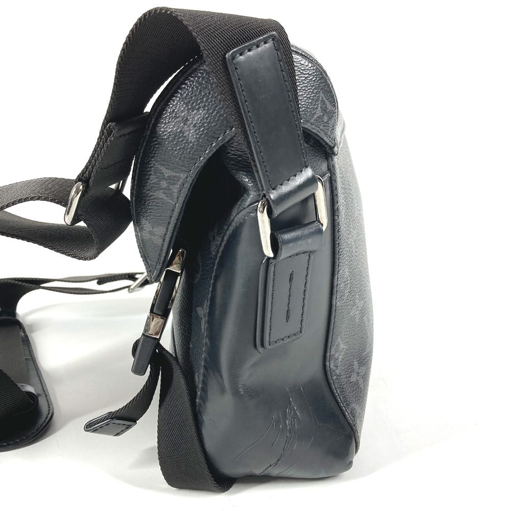 LOUIS VUITTON M40511 モノグラムエクリプス メッセンジャー ヴォワヤージュPM カバン 斜め掛け フラップ ショルダーバッグ モノグラムエクリプスキャンバス ユニセックス ブラック