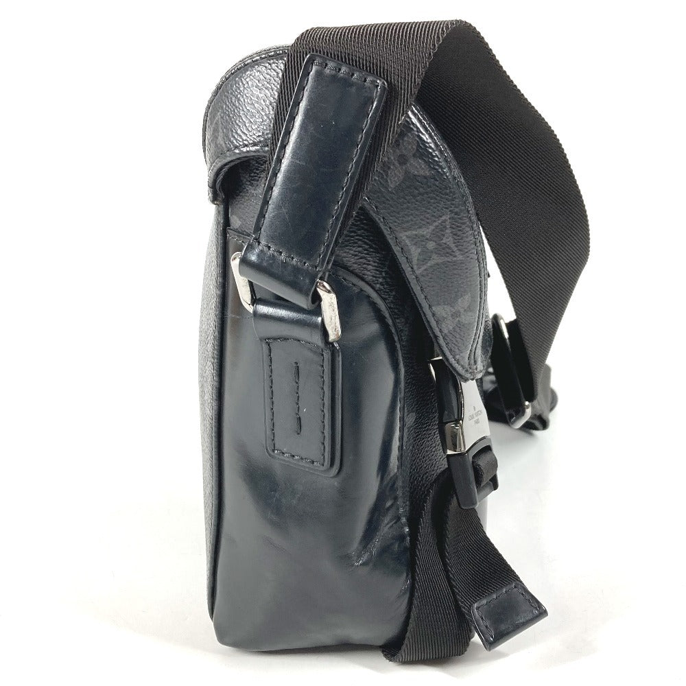 LOUIS VUITTON M40511 モノグラムエクリプス メッセンジャー ヴォワヤージュPM カバン 斜め掛け フラップ ショルダーバッグ モノグラムエクリプスキャンバス ユニセックス ブラック