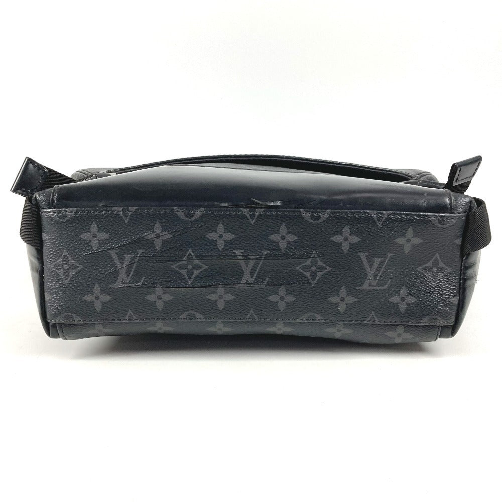 LOUIS VUITTON M40511 モノグラムエクリプス メッセンジャー ヴォワヤージュPM カバン 斜め掛け フラップ ショルダーバッグ モノグラムエクリプスキャンバス ユニセックス ブラック