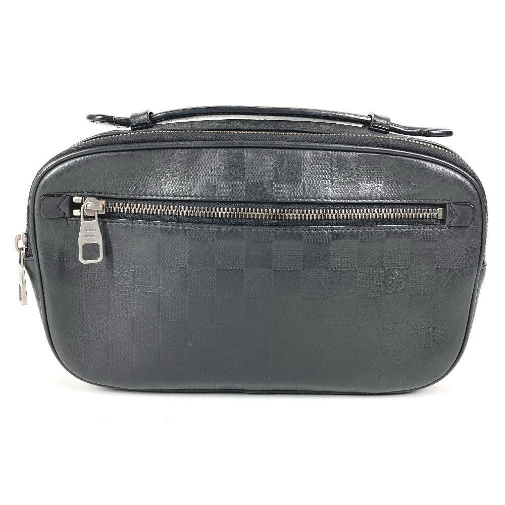 LOUIS VUITTON N41288 ダミエアンフィニ アンブレール 2WAY ハンドバッグ カバン ベルトバッグ ボディバッグ ダミエアンフィニレザー ユニセックス オニキス ブラック