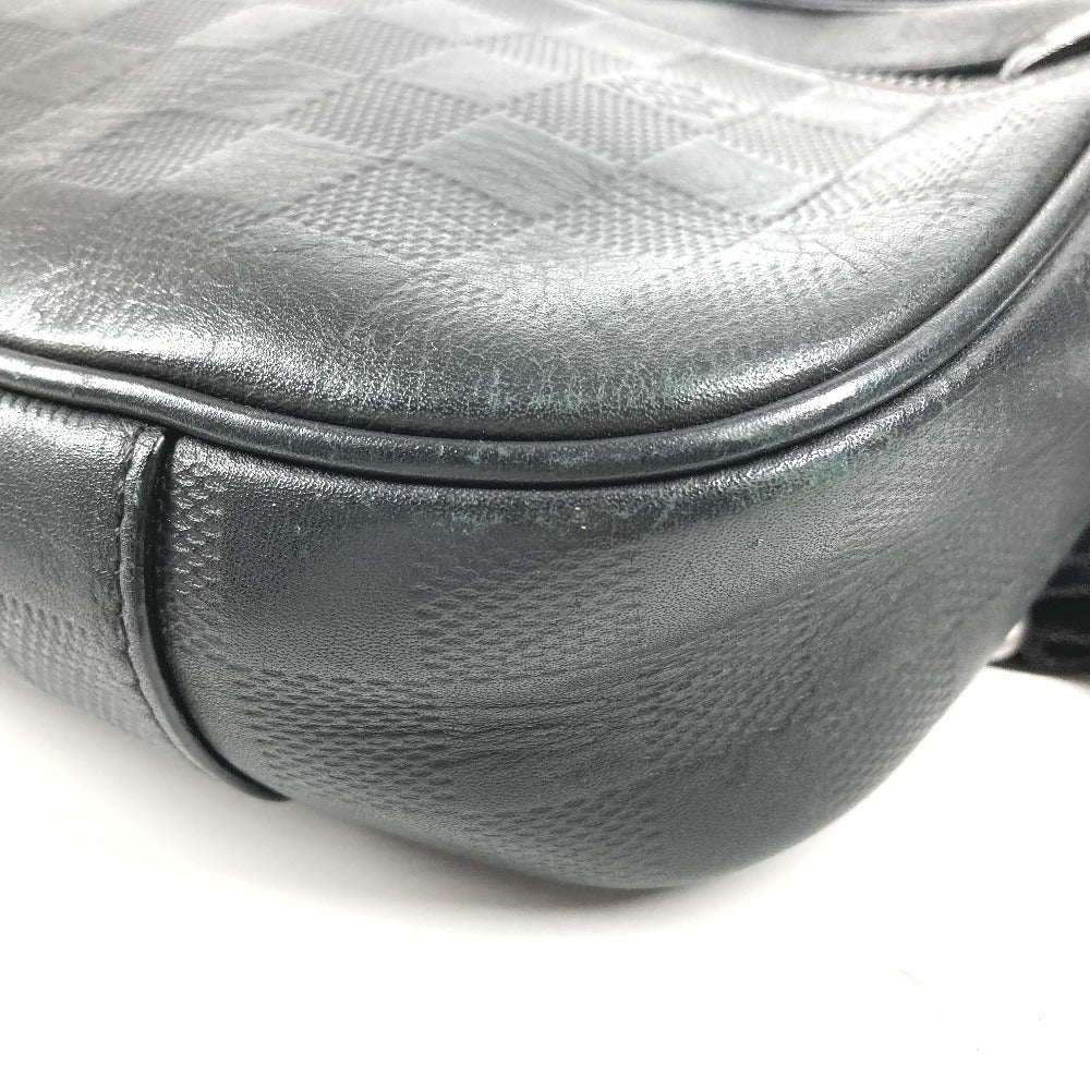 LOUIS VUITTON N41288 ダミエアンフィニ アンブレール 2WAY ハンドバッグ カバン ベルトバッグ ボディバッグ ダミエアンフィニレザー ユニセックス オニキス ブラック
