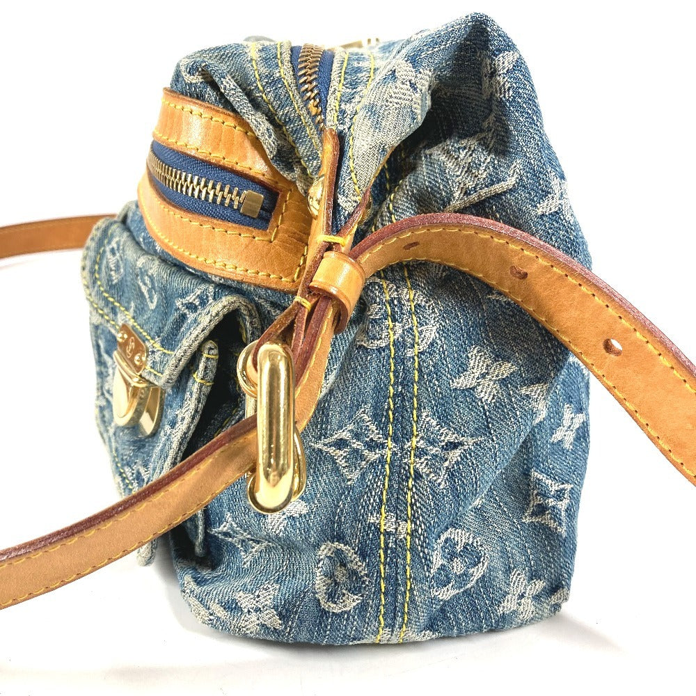 LOUIS VUITTON M95049 モノグラムデニム バギーPM バギー PM 斜め掛け ポケット カバン ２WAYバッグ 肩掛け ショルダーバッグ モノグラムデニム レディース ブルー