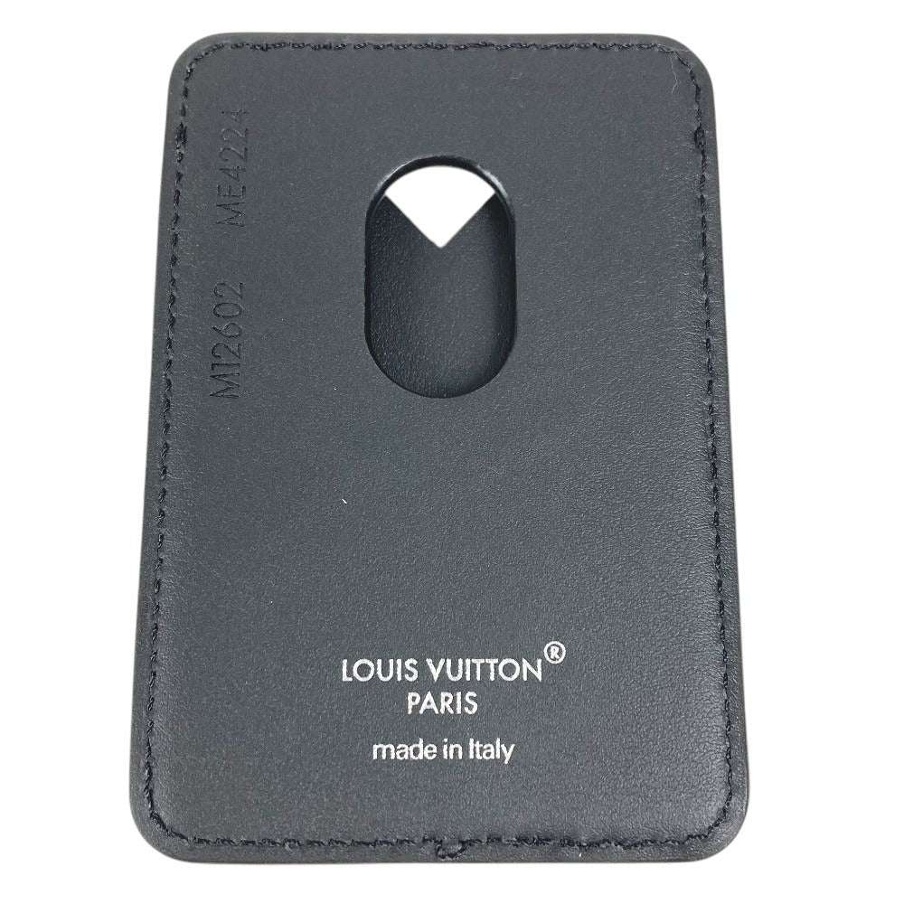 LOUIS VUITTON M12602 モノグラムエクリプス ポルトカルトマグネット フォンアクセサリー magsafe 名刺入れ パスケース カードケース モノグラムエクリプスキャンバス ユニセックス ブラック