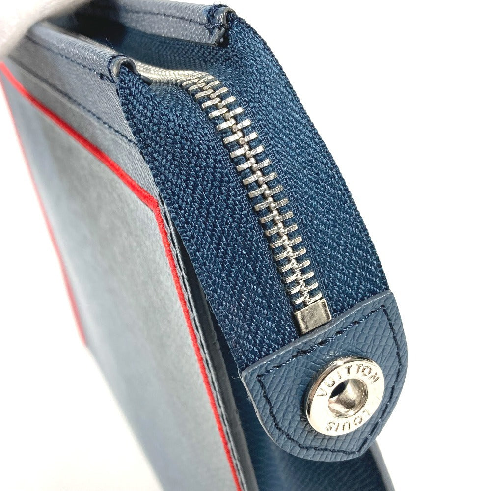 LOUIS VUITTON M63394 タイガ ポシェット ヴォワヤージュ カバン ポーチ バイカラー セカンドバッグ タイガレザー ユニセックス ネイビー