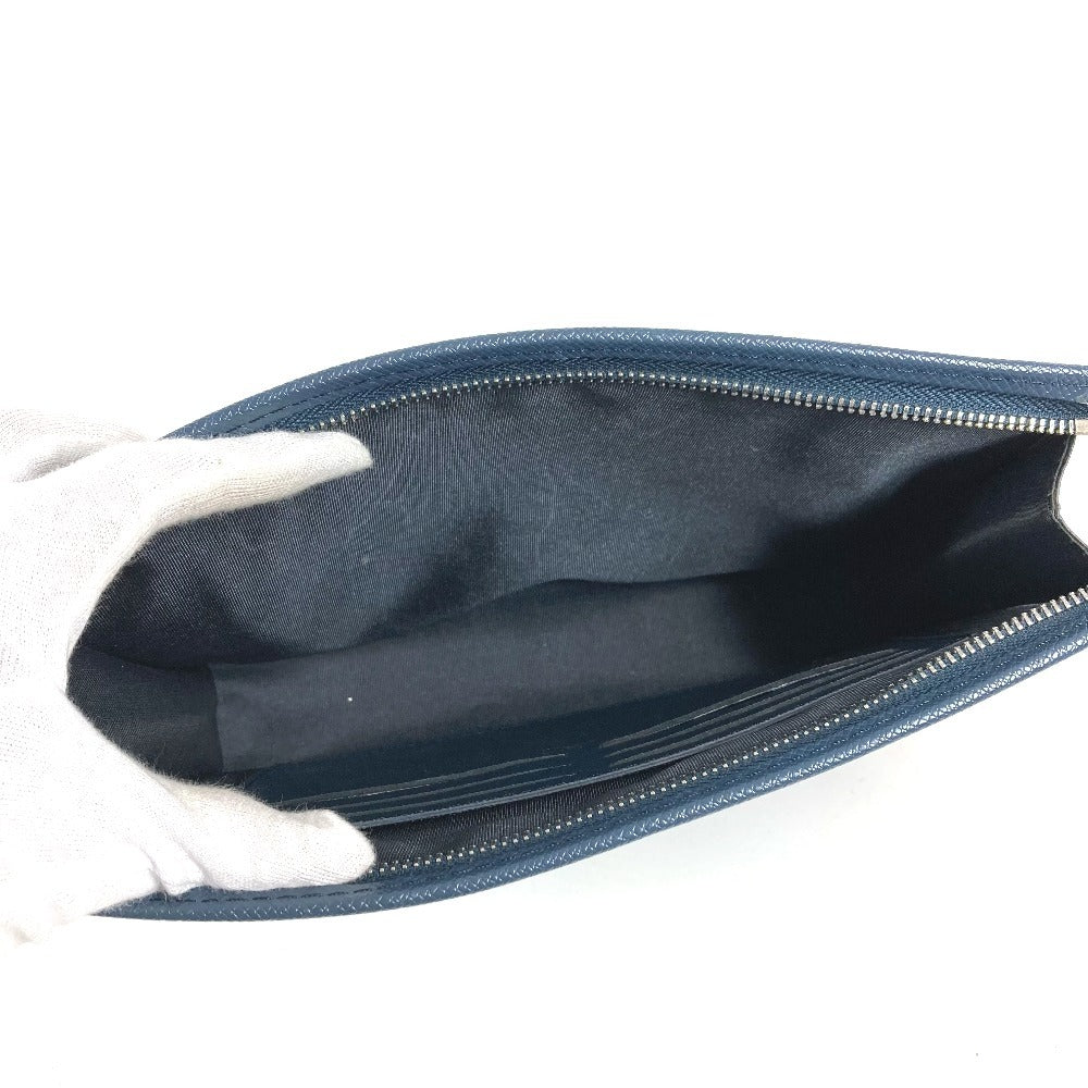 LOUIS VUITTON M63394 タイガ ポシェット ヴォワヤージュ カバン ポーチ バイカラー セカンドバッグ タイガレザー ユニセックス ネイビー