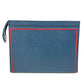 LOUIS VUITTON M63394 タイガ ポシェット ヴォワヤージュ カバン ポーチ バイカラー セカンドバッグ タイガレザー ユニセックス ネイビー