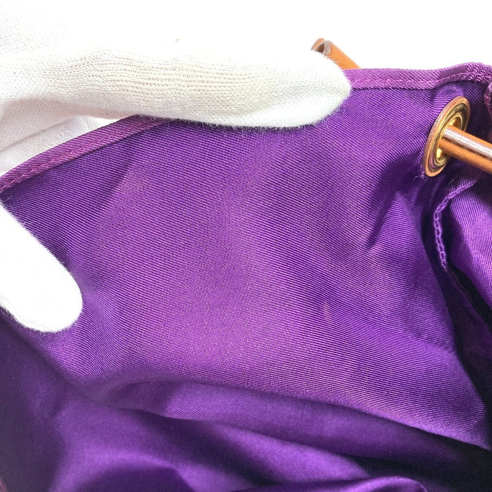HERMES タイガー 虎 シルキーシティMM シルキーシティ MM カバン 斜め掛け ポーチ付き ショルダーバッグ シルク ユニセックス パープル