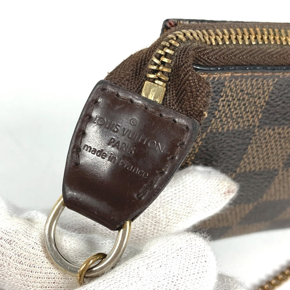 LOUIS VUITTON N58011 ダミエ ミニポシェット アクセソワール T&B ミニバッグ ハンドバッグ チェーンバッグ アクセサリーポーチ ダミエキャンバス レディース ブラウン