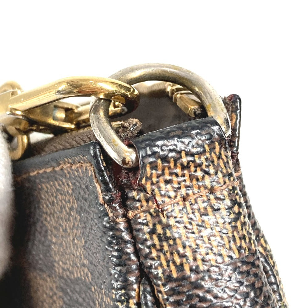 LOUIS VUITTON N58011 ダミエ ミニポシェット アクセソワール T&B ミニバッグ ハンドバッグ チェーンバッグ アクセサリーポーチ ダミエキャンバス レディース ブラウン