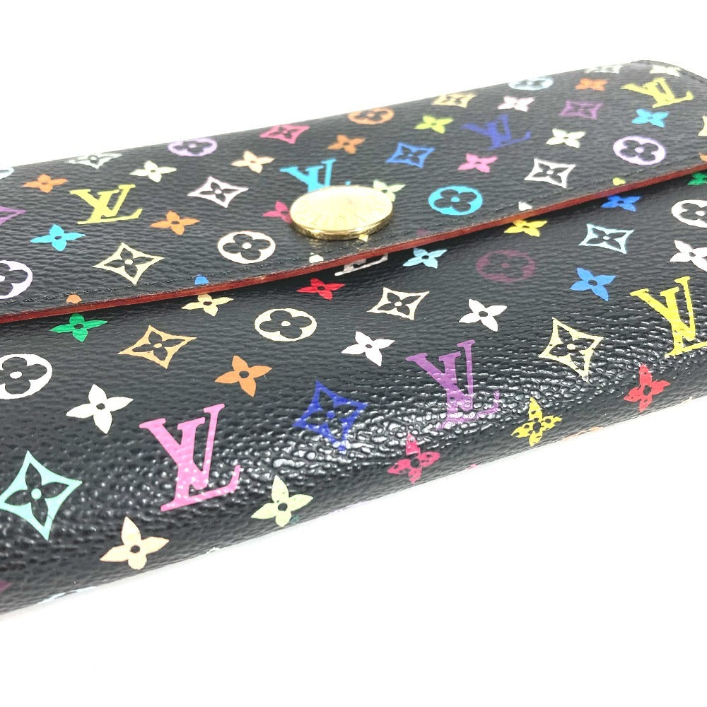 LOUIS VUITTON M93747 モノグラムマルチカラー ポルトフォイユ サラ 財布 ウォレット フラップ ロングウォレット 長財布 モノグラムマルチカラーキャンバス レディース ノワール ブラック