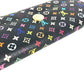 LOUIS VUITTON M93747 モノグラムマルチカラー ポルトフォイユ サラ 財布 ウォレット フラップ ロングウォレット 長財布 モノグラムマルチカラーキャンバス レディース ノワール ブラック