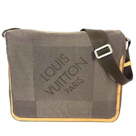 LOUIS VUITTON M93030 ダミエジェアン メサジェ カバン フラップ 斜め掛け ショルダーバッグ ダミエジェアンキャンバス ユニセックス テール カーキ