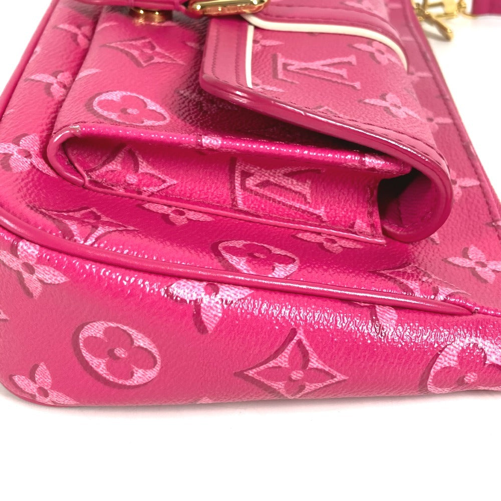 LOUIS VUITTON M46161 モノグラム マキシポシェットアクセソワール カバン 2WAYバッグ 斜め掛け ポシェット ハンドバッグ ショルダーバッグ モノグラムキャンバス レディース フューシャ ピンク