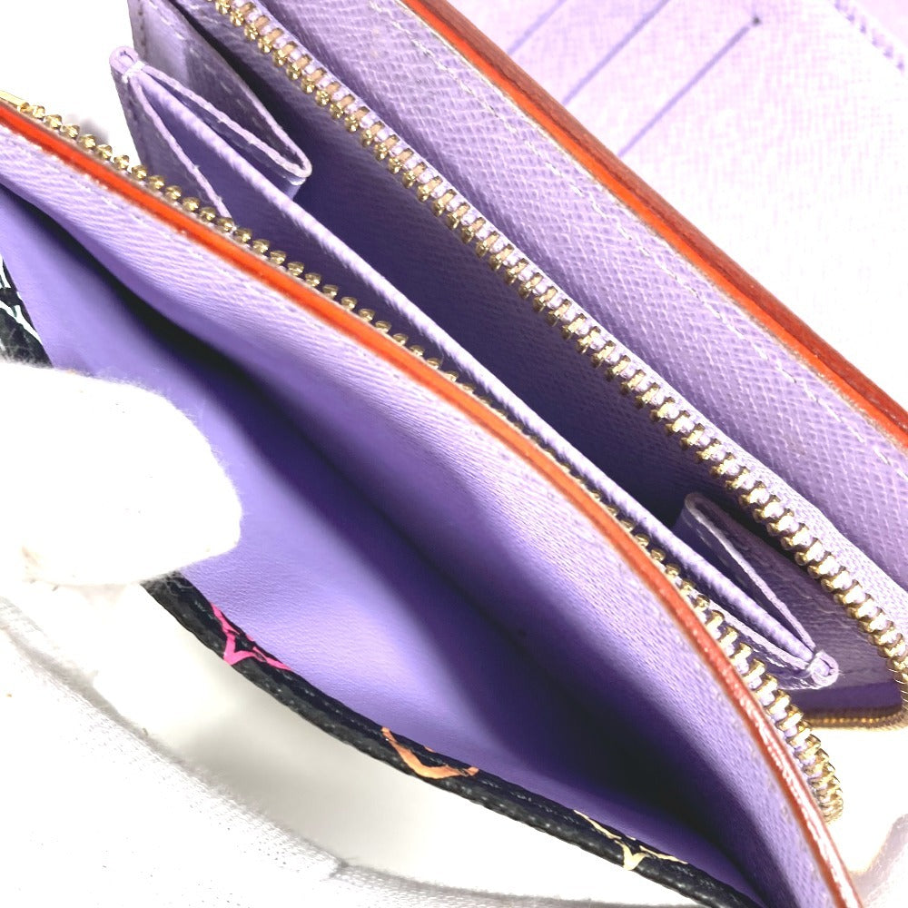 LOUIS VUITTON M60283 モノグラムマルチカラー ポルトフォイユ ジョイ 財布 ウォレット コンパクトウォレット 3つ折り財布 モノグラムマルチカラーキャンバス レディース ヴィオレ ブラック