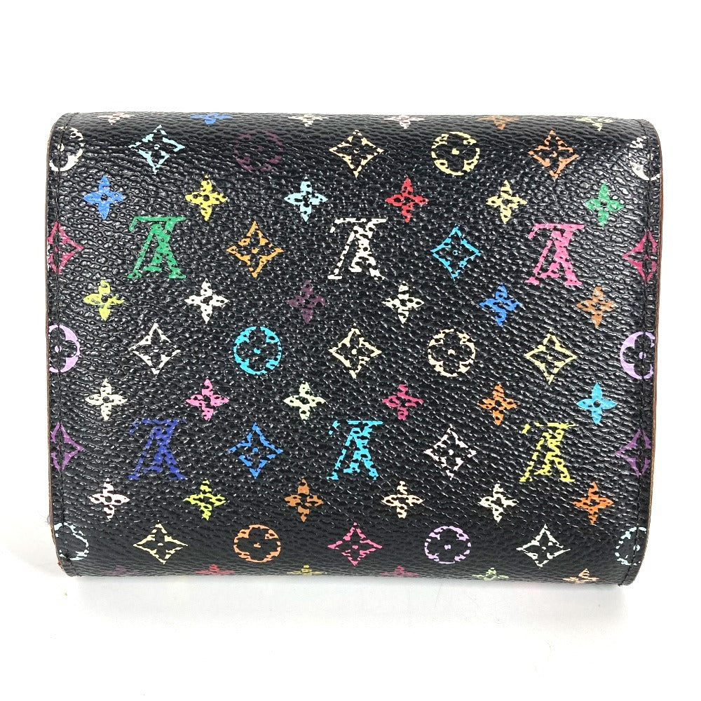 LOUIS VUITTON M60283 モノグラムマルチカラー ポルトフォイユ ジョイ 財布 ウォレット コンパクトウォレット 3つ折り財布 モノグラムマルチカラーキャンバス レディース ヴィオレ ブラック