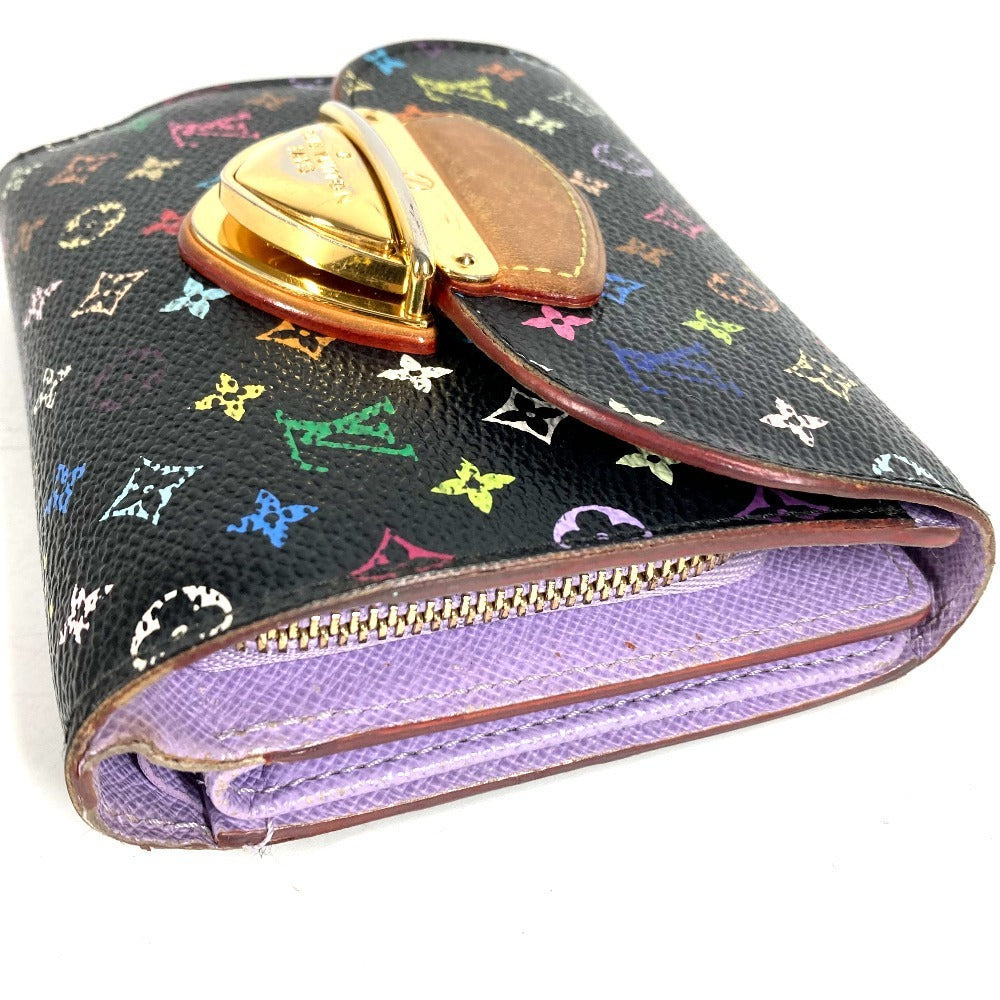 LOUIS VUITTON M60283 モノグラムマルチカラー ポルトフォイユ ジョイ 財布 ウォレット コンパクトウォレット 3つ折り財布 モノグラムマルチカラーキャンバス レディース ヴィオレ ブラック