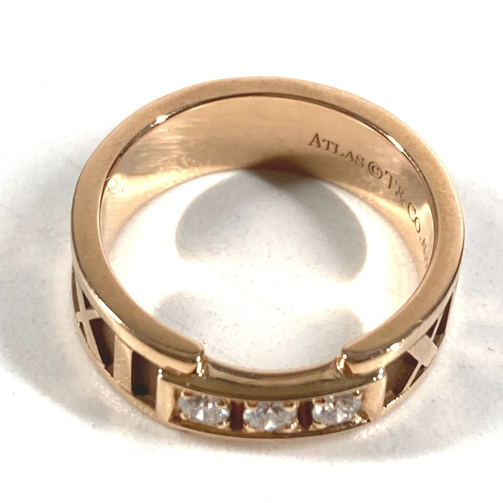 TIFFANY&Co. K18 金 18K アトラス 3P ダイヤ ダイヤモンド アクセサリー ジュエリー リング・指輪 Au750 レディース ピンクゴールド