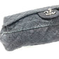 CHANEL マトラッセ キルティング CC ココマーク ロゴ カバン 斜め掛け Wチェーンバッグ ハンドバッグ 肩掛け ショルダーバッグ コーティングキャンバス ユニセックス ダークグレー系