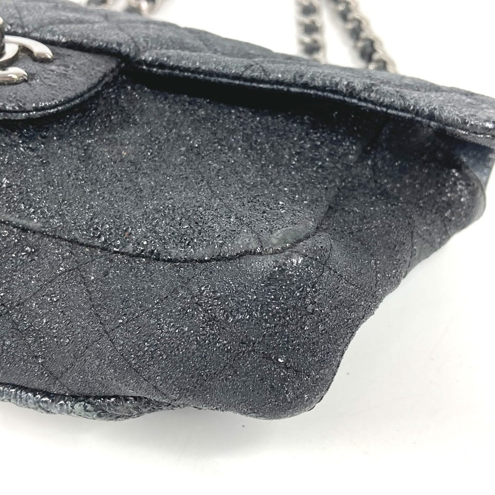CHANEL マトラッセ キルティング CC ココマーク ロゴ カバン 斜め掛け Wチェーンバッグ ハンドバッグ 肩掛け ショルダーバッグ コーティングキャンバス ユニセックス ダークグレー系