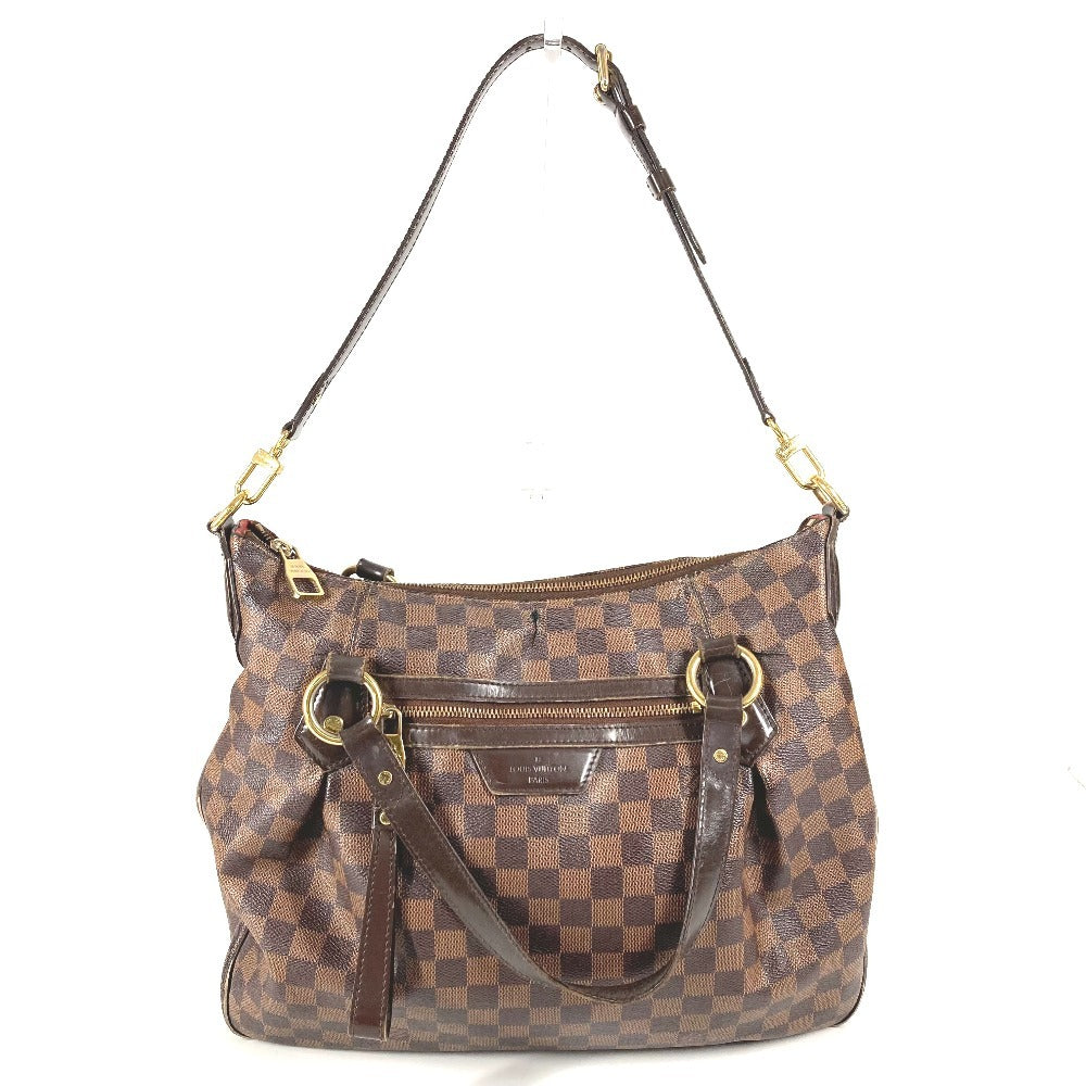 LOUIS VUITTON Ｎ41131 ダミエ イーヴォラMM イーヴォラ MM カバン トートバッグ 肩掛け ショルダーバッグ ダミエキャンバス ユニセックス エベヌ ブラウン