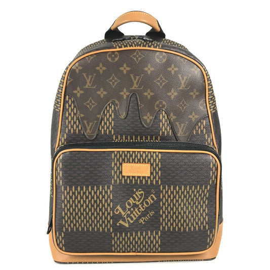 LOUIS VUITTON N40380 ダミエ ジャイアント NIGOコラボ バックパック リュックサック カバン リュックサック ダミエキャンバス ユニセックス ブラウン