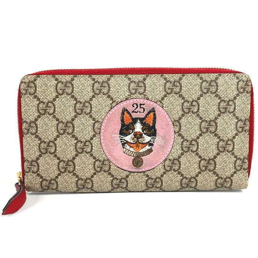 GUCCI 506279 GGスプリーム ボスコ BOSCO ロングウォレット ラウンドファスナー 長財布 GGスプリームキャンバス ユニセックス ベージュ