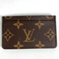 LOUIS VUITTON M15155 モノグラム 猫 ネコ キャット ポルトカルトキャットナップ 名刺入れ パスケース カードケース モノグラムキャンバス ユニセックス ブラウン