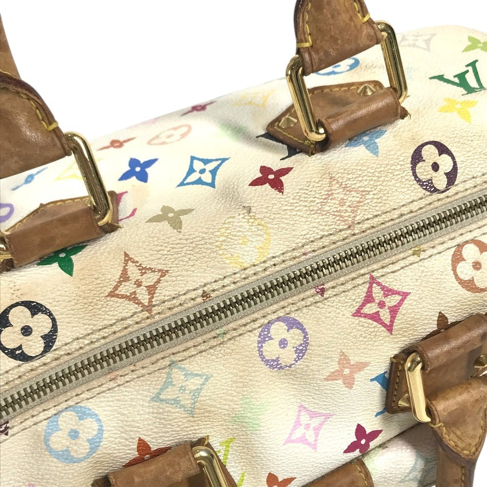 LOUIS VUITTON M92643 モノグラムマルチカラー スピーディ30 スピーディ 30 カバン ミニボストンバッグ ハンドバッグ モノグラムマルチカラーキャンバス レディース ブロン ホワイト