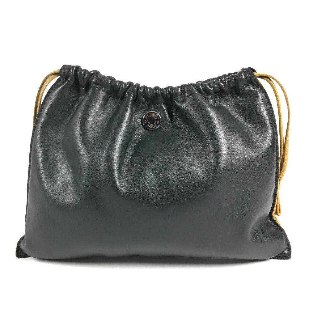 HERMES Piro drawstring pouch Makeup pouch, Cosmetics pouch, Shoulder bag, Pochette Pouch Anyo Miro Used