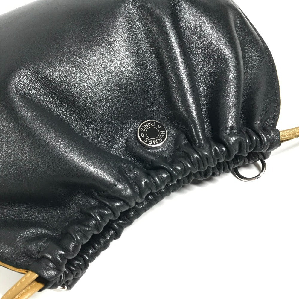 HERMES Piro drawstring pouch Makeup pouch, Cosmetics pouch, Shoulder bag, Pochette Pouch Anyo Miro Used