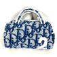 Dior Trotter Logo No. 2 Pile Pouch Bag Makeup Pouch 1 Cosmetics Pouch Hand Bag cotton blue/White Used