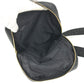 VERSACE medusa logo Belt Bag Cross Shoulder Bag body bag Leather Black/Gold Used