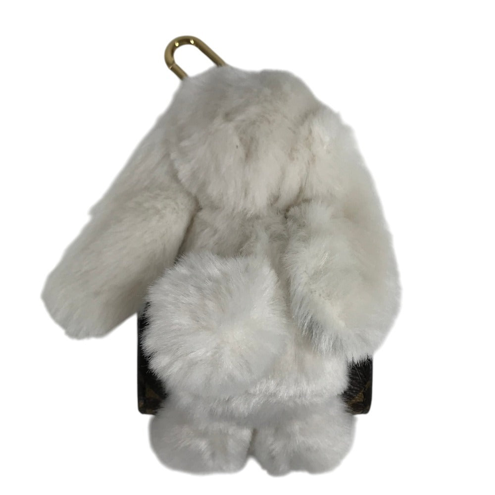 LOUIS VUITTON M03230 Monogram Bag Charm LV Cute Bunny Bag Charm Key Holder MonogramCanvas Brown Used