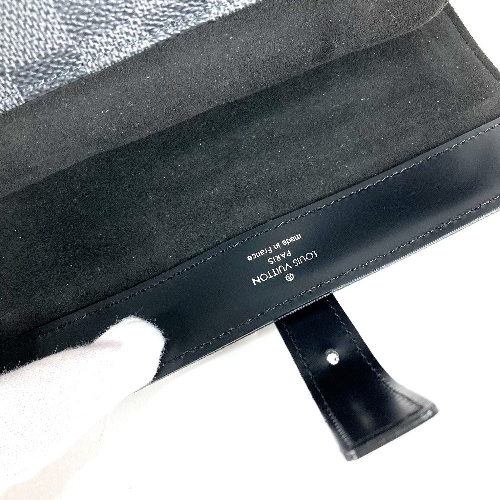LOUIS VUITTON N41137 Damier Graphite Etui 3 Montres Etui3 Montres Pouch, watch case, watch case Pouch DamierGraphiteCanvas Black Used