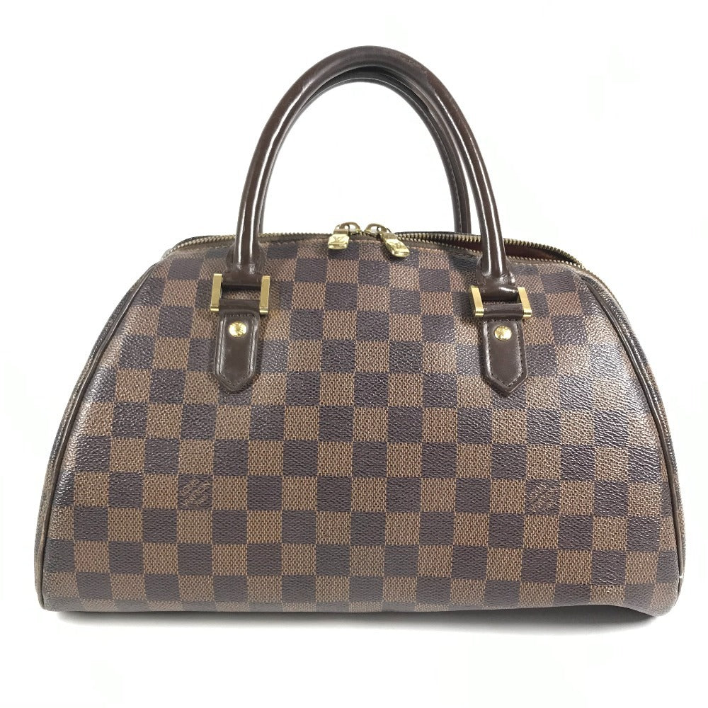 LOUIS VUITTON Damier Rivera MM Rivera MM Bags Tote Bag Mini Duffle Bag Hand Bag Damier Canvas Ebene Brown Used