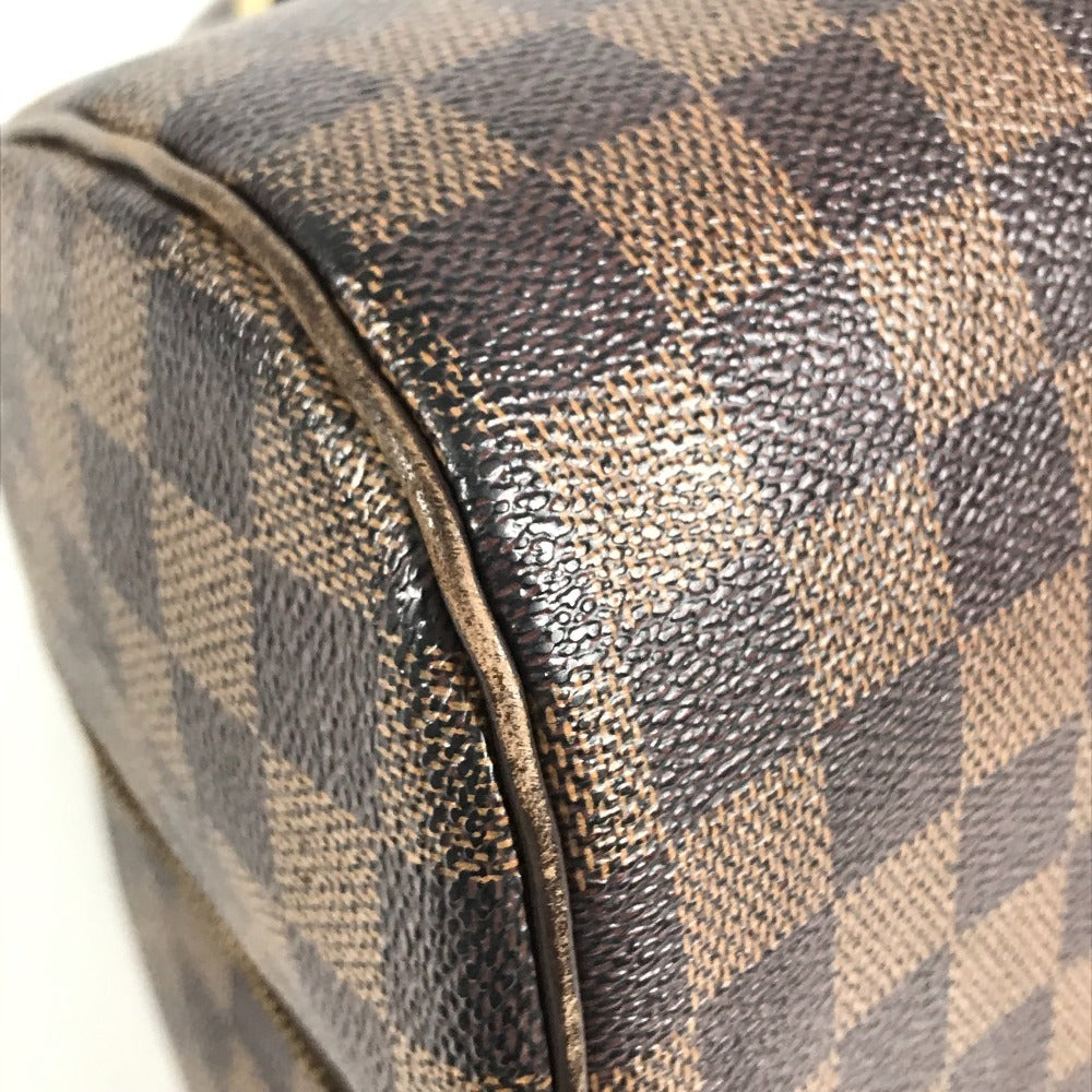 LOUIS VUITTON Damier Rivera MM Rivera MM Bags Tote Bag Mini Duffle Bag Hand Bag Damier Canvas Ebene Brown Used