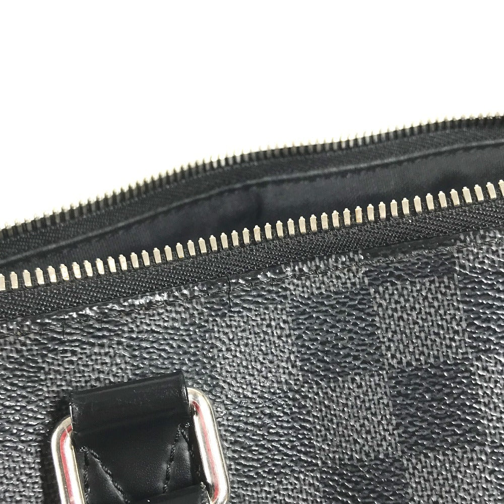 LOUIS VUITTON N48224 Damier Graphite Porto Document Jour PDJ Bag, Briefcase, Handbag, Document Bag Business bag DamierGraphiteCanvas Black Used