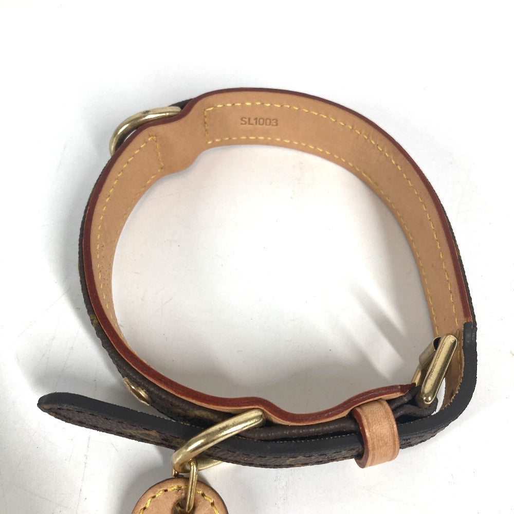 LOUIS VUITTON M58072 Pet Color Monogram Dog Pet Collier Baxter MM Collier Baxter MM Collar MonogramCanvas Brown Used